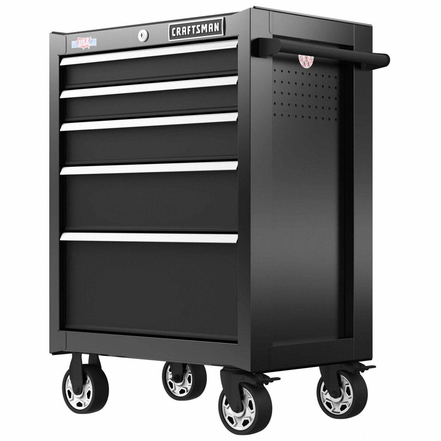 Craftsman 2000 Series 26.5-in W x 37.5-in H 5-Drawer Steel Rolling Tool Cabinet CMST - Inhomebuy
