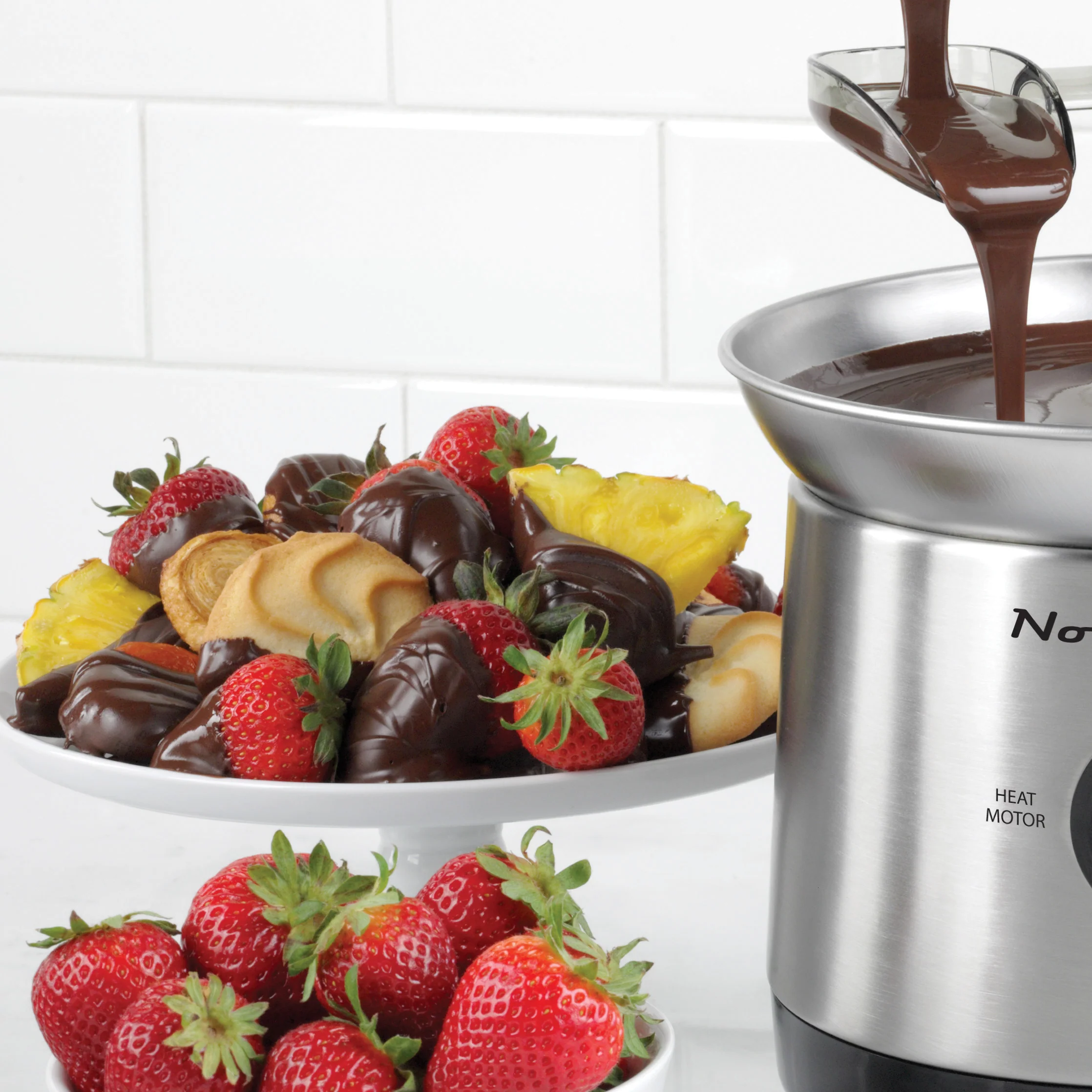 2-Pound Stainless Steel Cascading Fondue Fountain - Inhomebuy