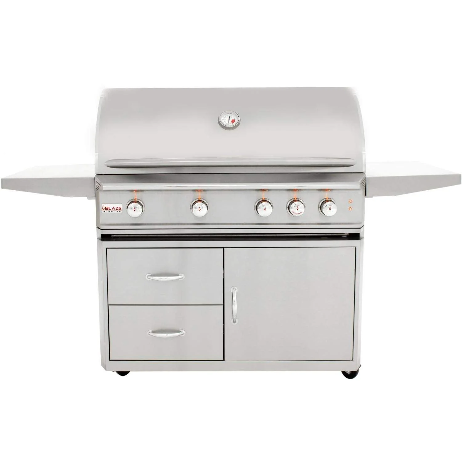 Blaze Professional 44 in., 4 Burner Built-In Propane Gas Grill with Grill Cart, AP-BLZ-4PRO-LP - Inhomebuy