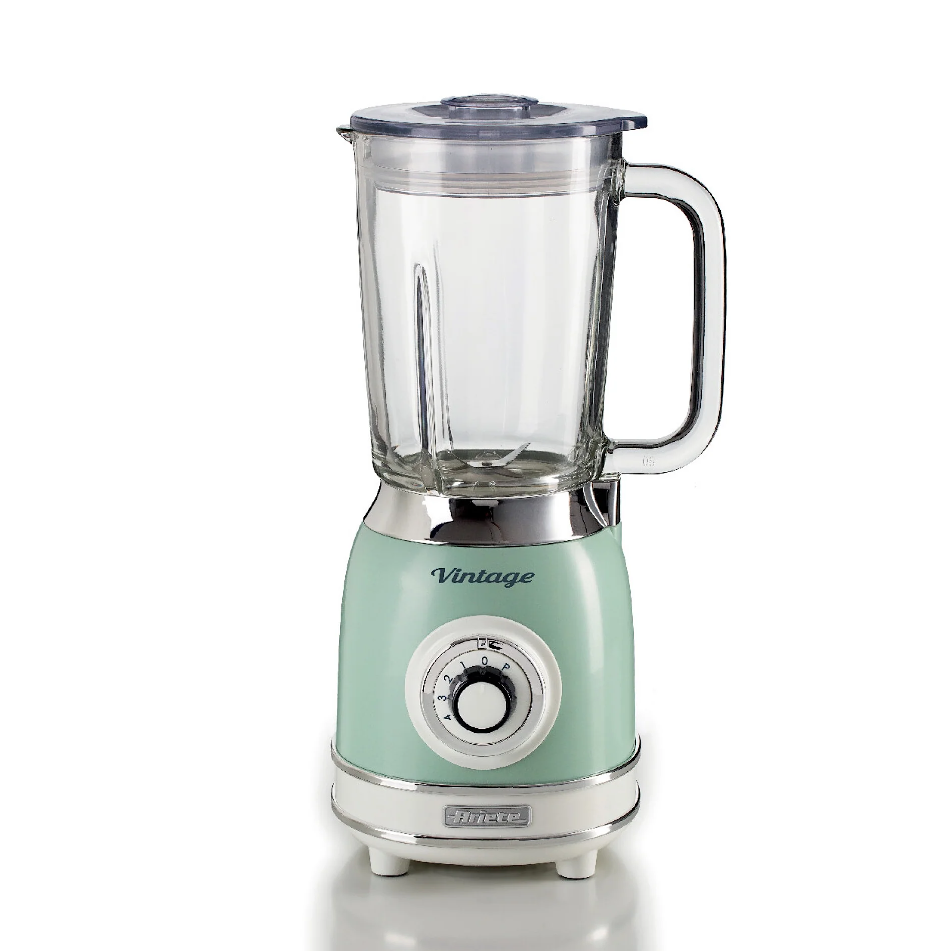 Vintage Blender With Glass Cup Green 1000W - Inhomebuy