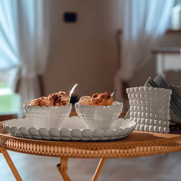 Serving Cup 12cm Taupe Tiffany - Inhomebuy