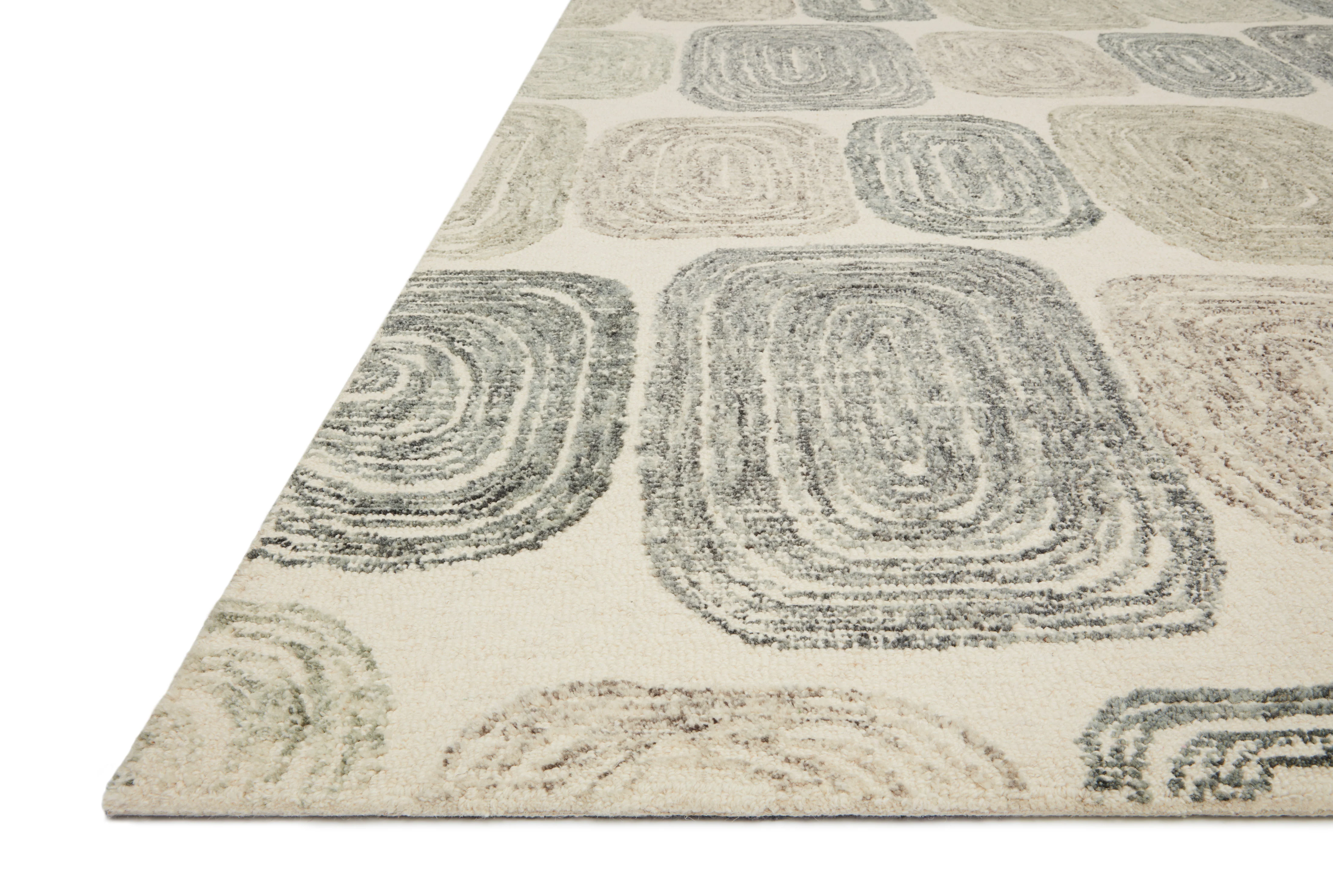 Loloi Rugs Milo Collection Rug in Dk. Grey, Neutral - 9'3