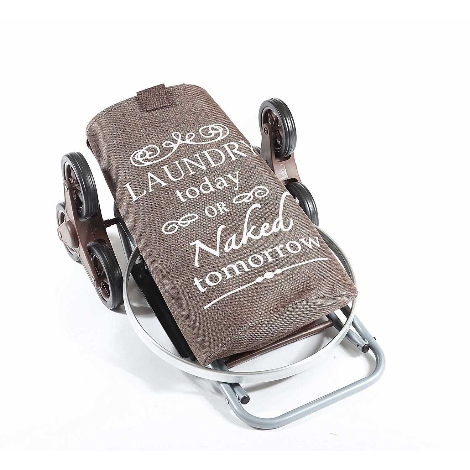 Dbest products Stair Climber Trolley Dolly Laundry Hamper - Inhomebuy