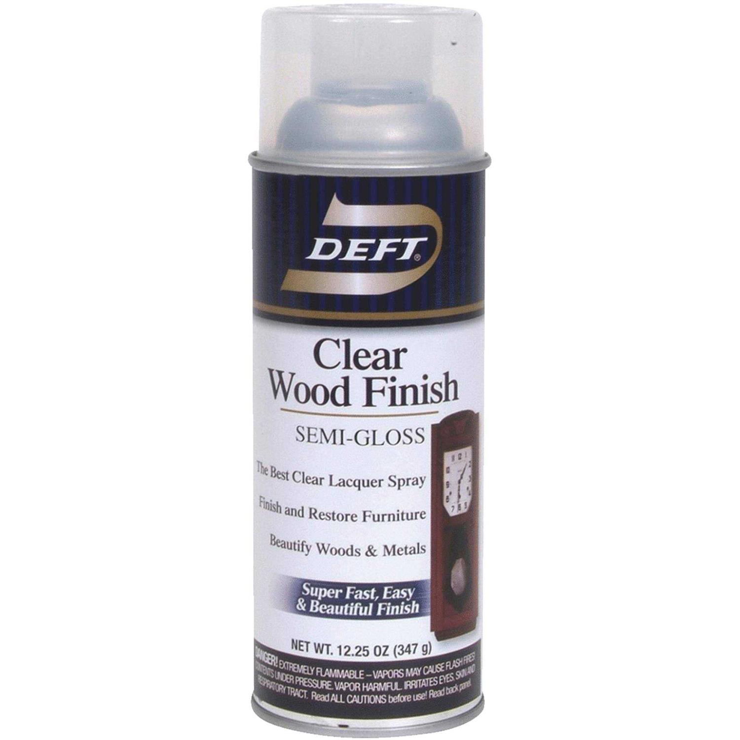Deft Clear Gloss Wood Finish Lacquer Spray - Inhomebuy