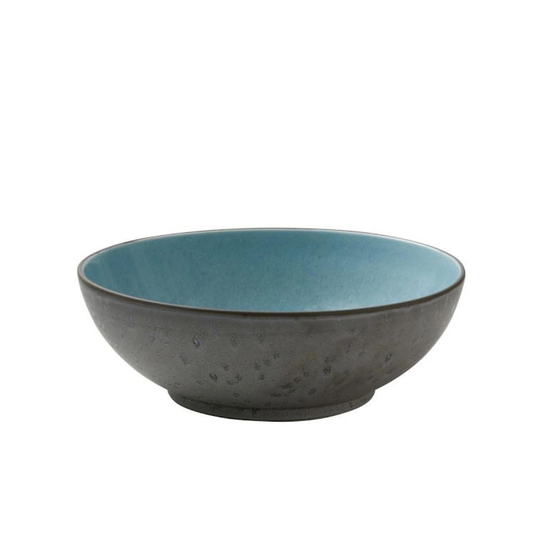 Stoneware Bowl 30 cm Grey, Light Blue - Inhomebuy