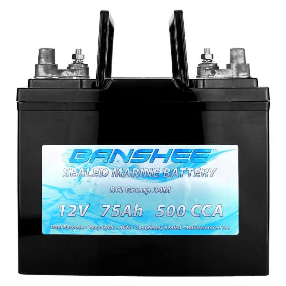 Banshee 34M-AGM-Banshee-04 BCI Group 34M Dual Purpose Deep Cycle Sealed AGM Marine & RV Battery - Inhomebuy