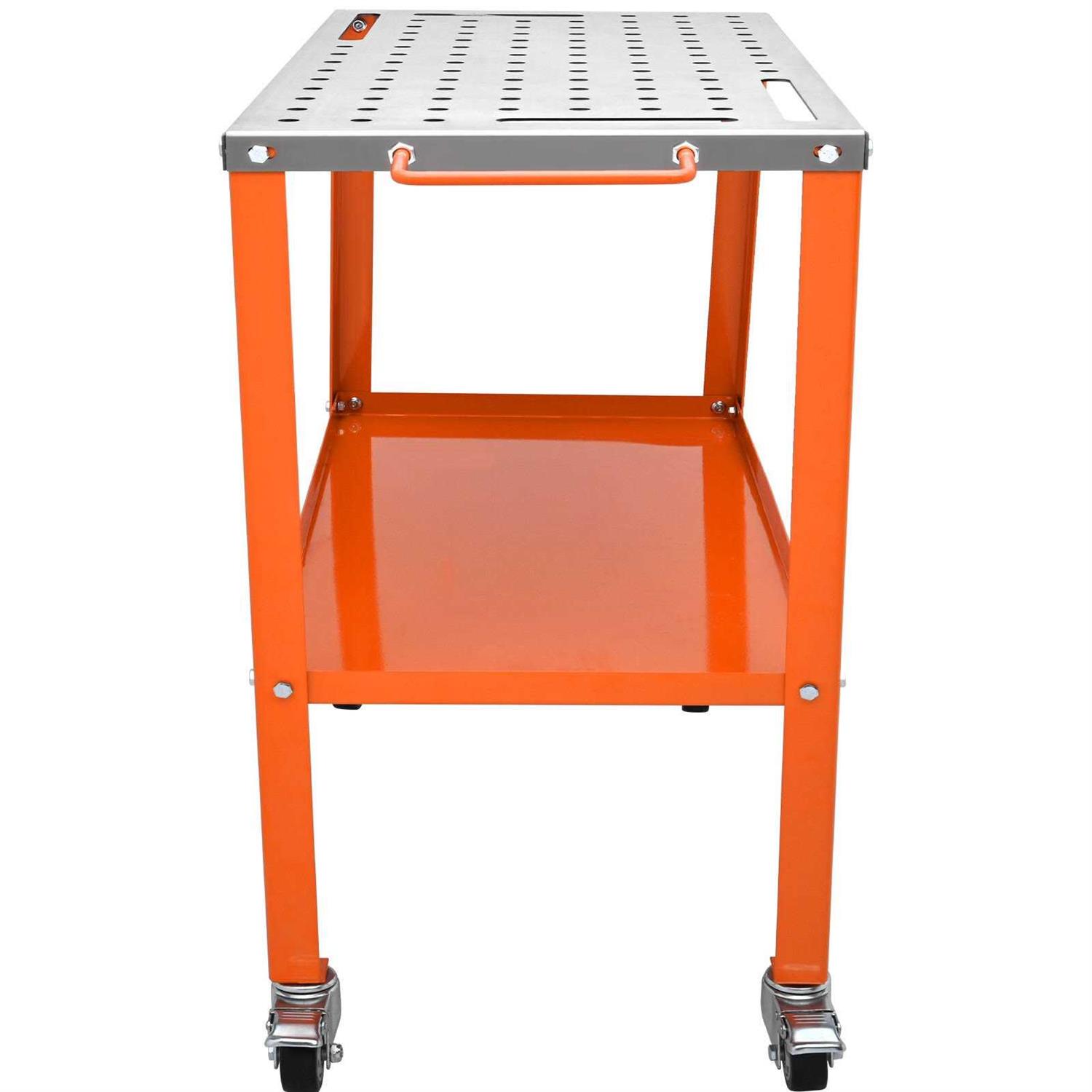 VEVOR Welding Table 30×20 400lbs Load Capacity Steel Welding Workbench Table on Wheels - Inhomebuy