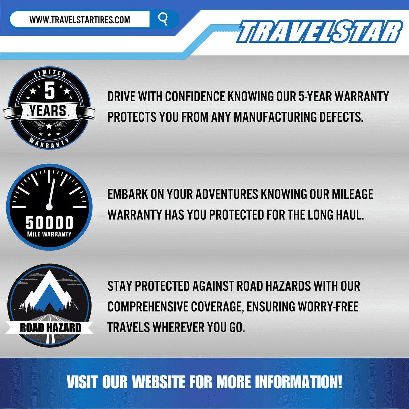 Travelstar EcoPath A/T LT245/75R17 10 Ply 121S SUV Light Truck All Terrain Tire 245/75/17 - Inhomebuy