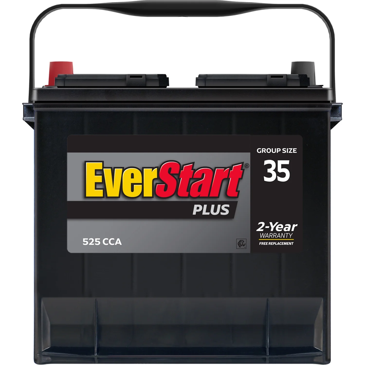 EverStart Plus Lead Acid Automotive Battery, Group Size 35 12 Volt, 525 CCA - Inhomebuy