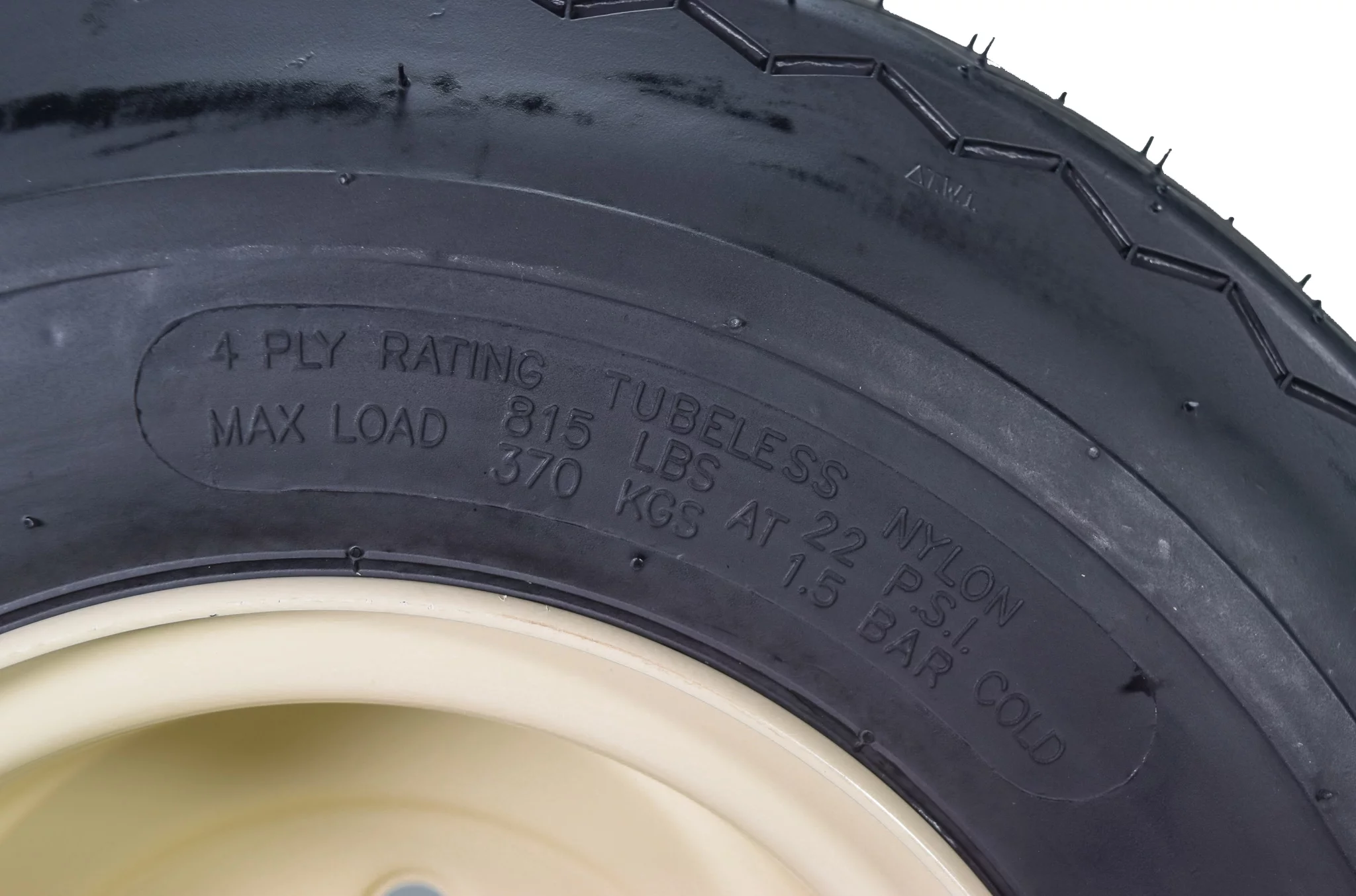 MASSFX 18x8.5-8 Golf Cart, Turf, Lawn & Garden Tire 4 Ply & 4/4 Matt Black Wheel Assembled Kit 18x8.5x8 - Inhomebuy