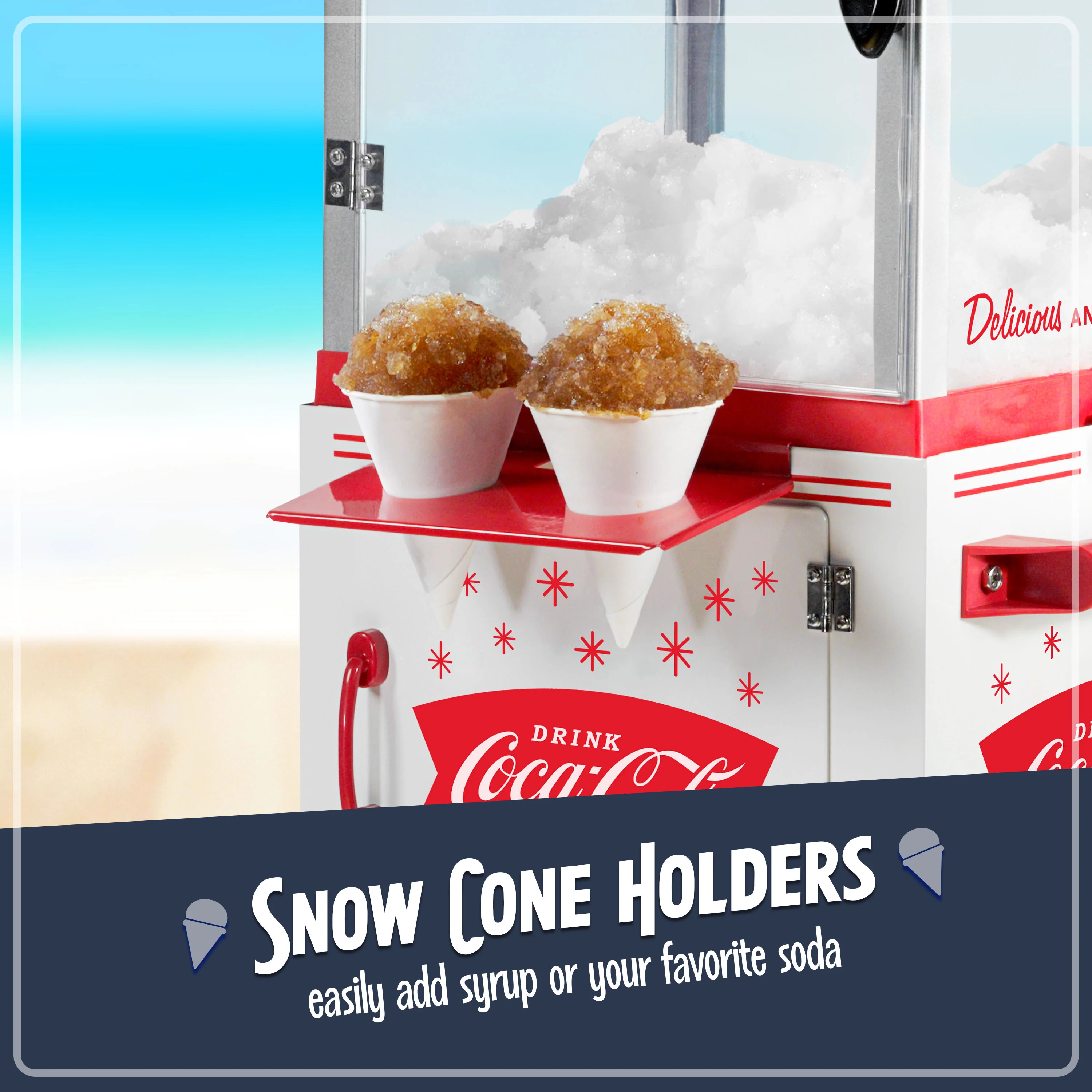 Coca-Cola 48-Inch Snow Cone Cart - Inhomebuy