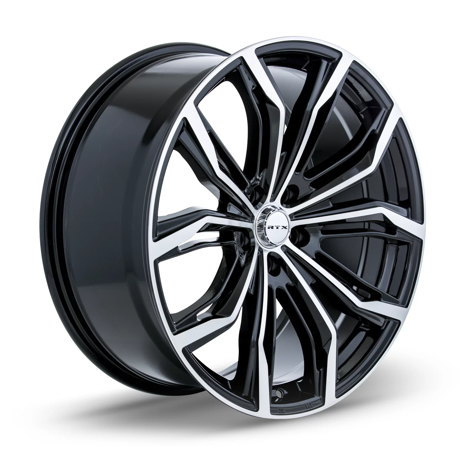 RTX Black Widow 16x7 5x114.3 ET40 CB73.1 Black Machined Wheel - Inhomebuy