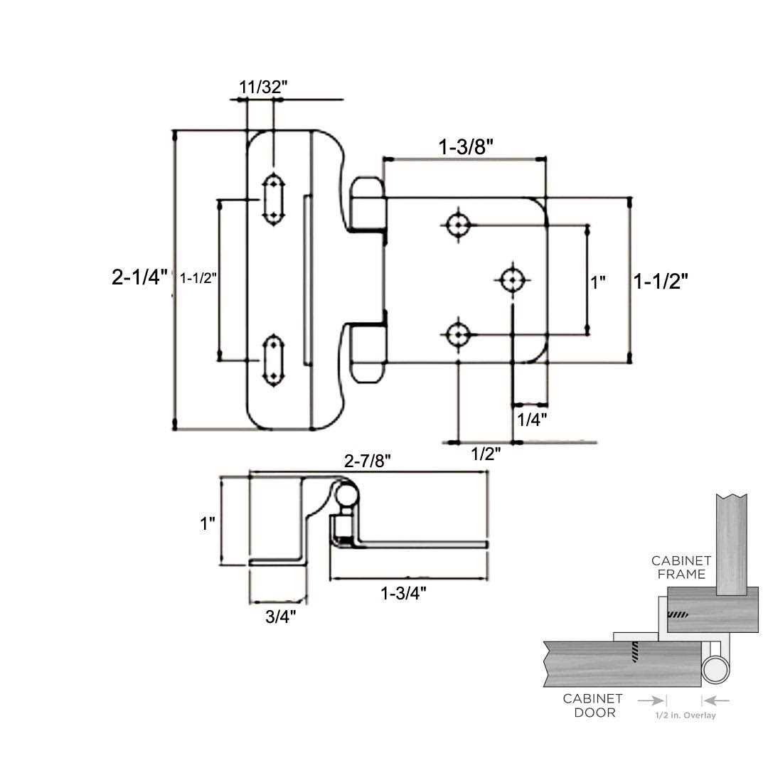 Cosmas 15628-orb Oil Rubbed Bronze Cabinet Hinges 3/8 Inset - Inhomebuy