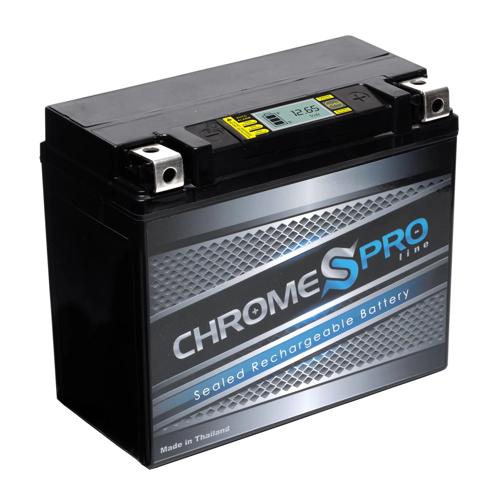 Chrome Pro Battery Ytx20hl-bs (20hl-bs 12 Volts,18 Ah, 310 Cca) High Performance - Maintenance Free - Sealed AGM Motorcycle iGel Battery - Inhomebuy