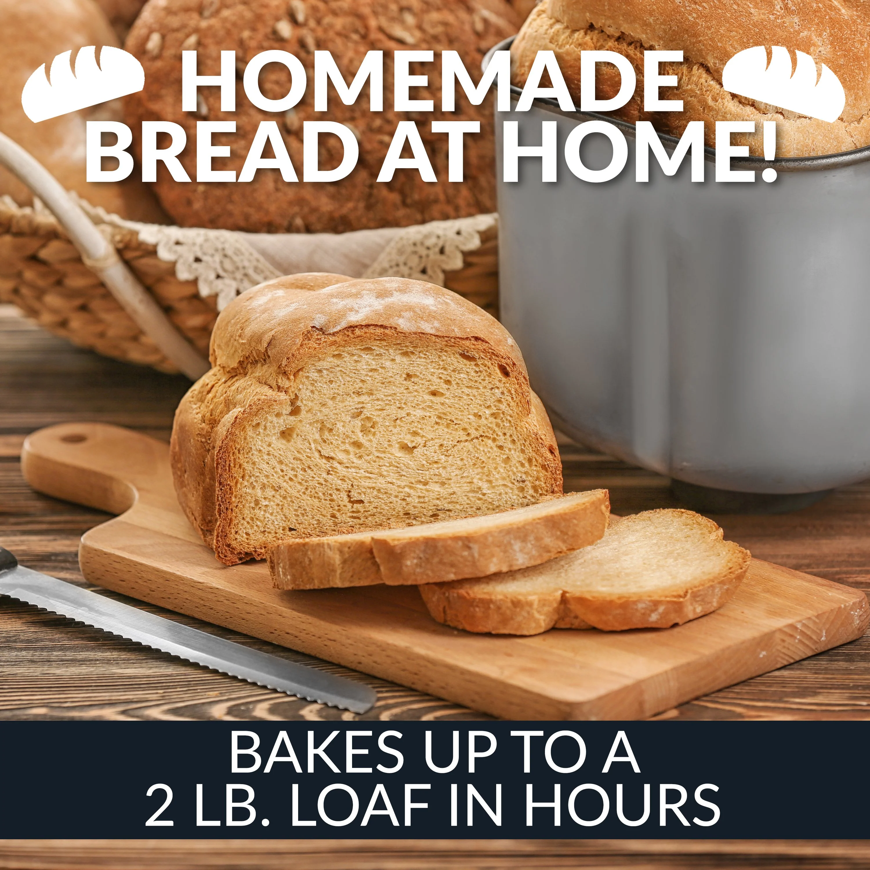 HomeCraft�?Programmable 2 Lb. Breadmaker With Auto Fruit & Nut Dispenser - Inhomebuy