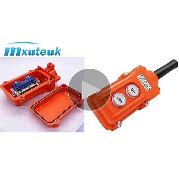 mxuteuk AC 220V/380V Push Button Switch On/Off Start Stop Switch 3 Phase Self Lock Electric Motor Switches Mechanical Equipment Control Station 10A - Inhomebuy
