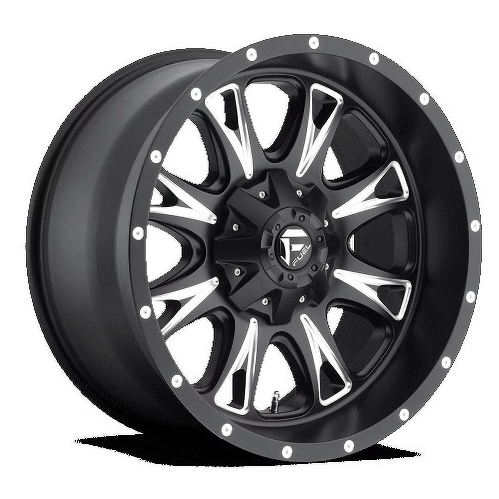 Fuel 1PC Aluminum Rim D513 THROTTLE 20X10in Matte Black Milled Finish, D51320002650 - Inhomebuy