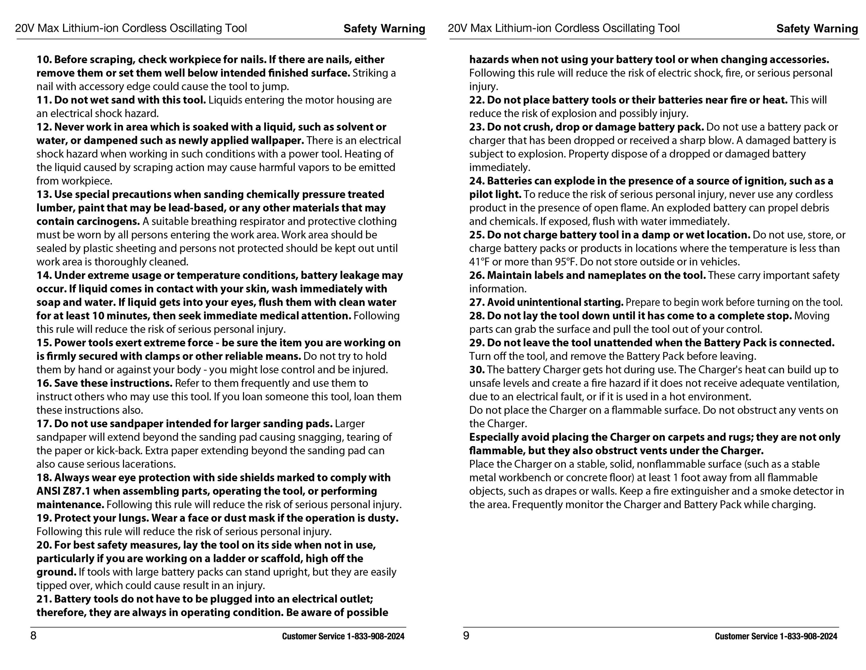 Hyper Tough 20V Max Lithium-Ion Oscillating Power Tool with 2.0 Amp Hour Battery & Charger - Inhomebuy