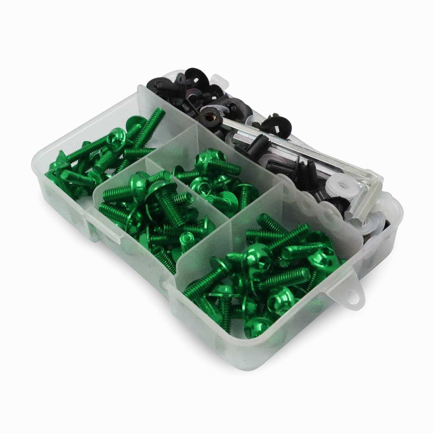 Worldmotop Fairing Bolt Kit Screws Fasteners Universal Compatible with Yamaha Honda Kawasaki Suzuki BMW,Fairing Bolt Kits Metric Bolts and Nuts Kit - Inhomebuy