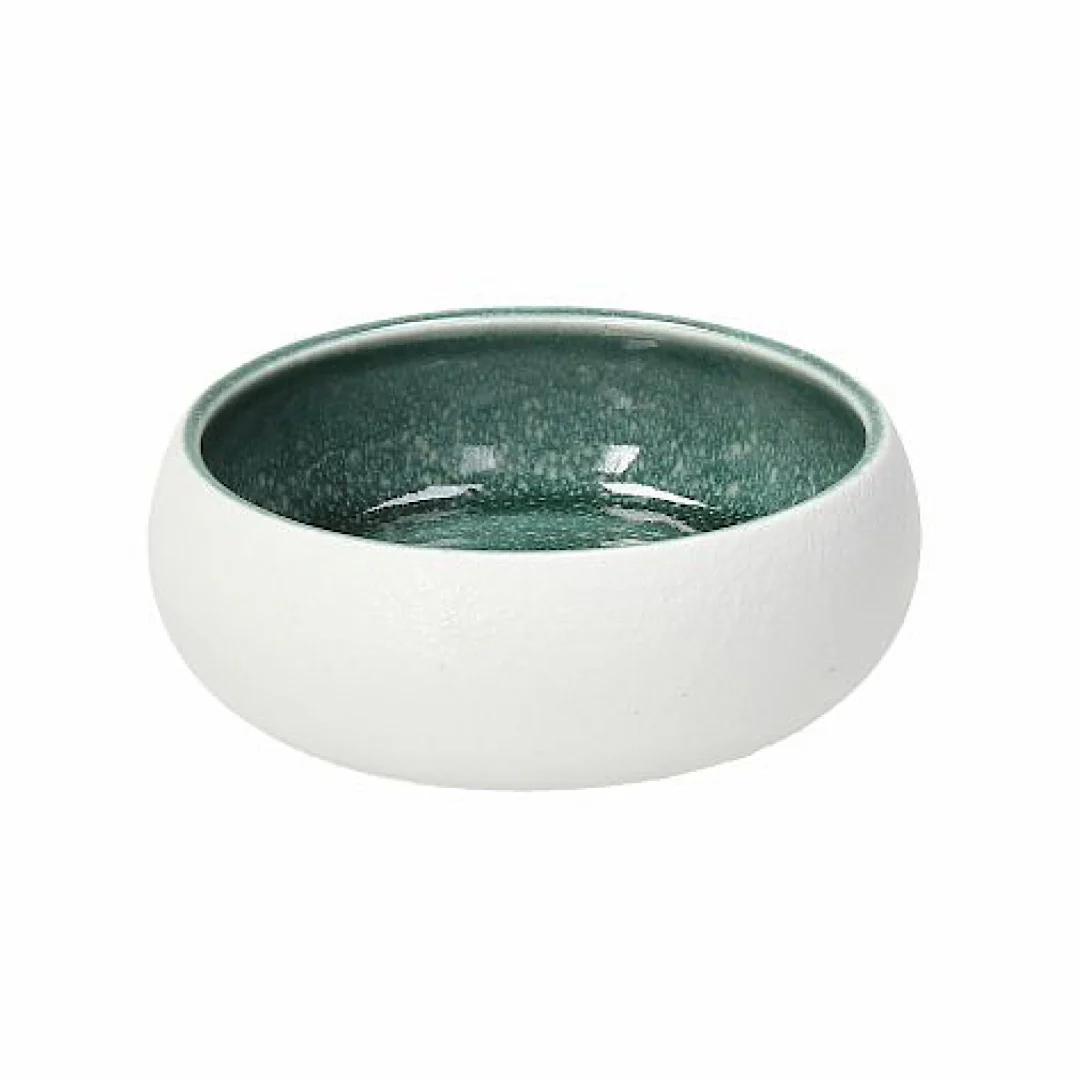 Elipse  white Teal Bowl 12cm - Inhomebuy
