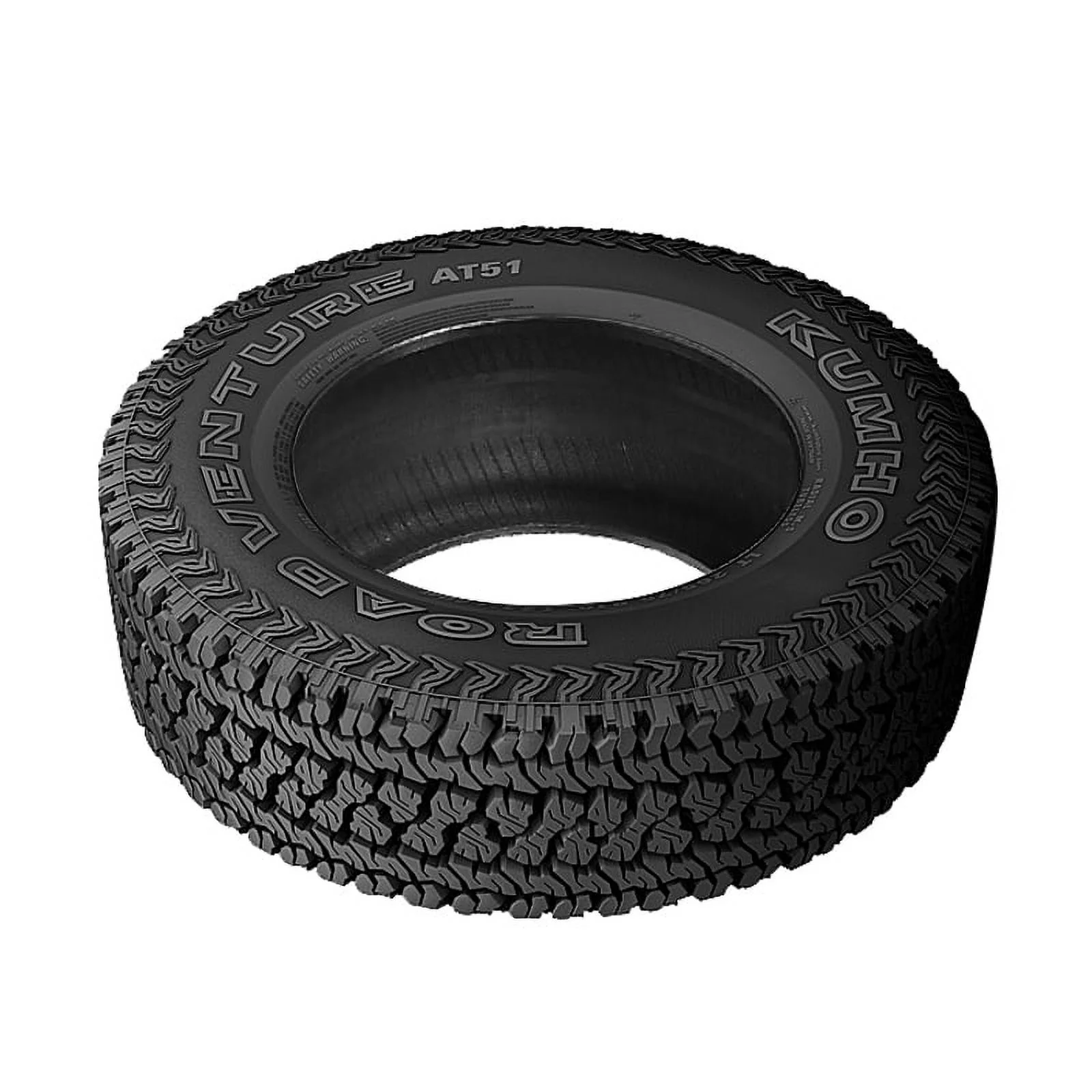 Kumho Road Venture AT51 All-Terrain Tire - 35X12.50R20 10PLY Rated - Inhomebuy