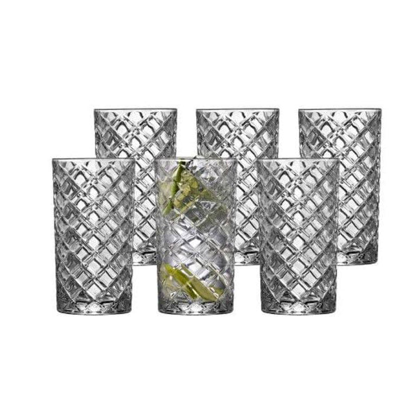 Highball  Diamond 41cl 6pcs Clear - Inhomebuy