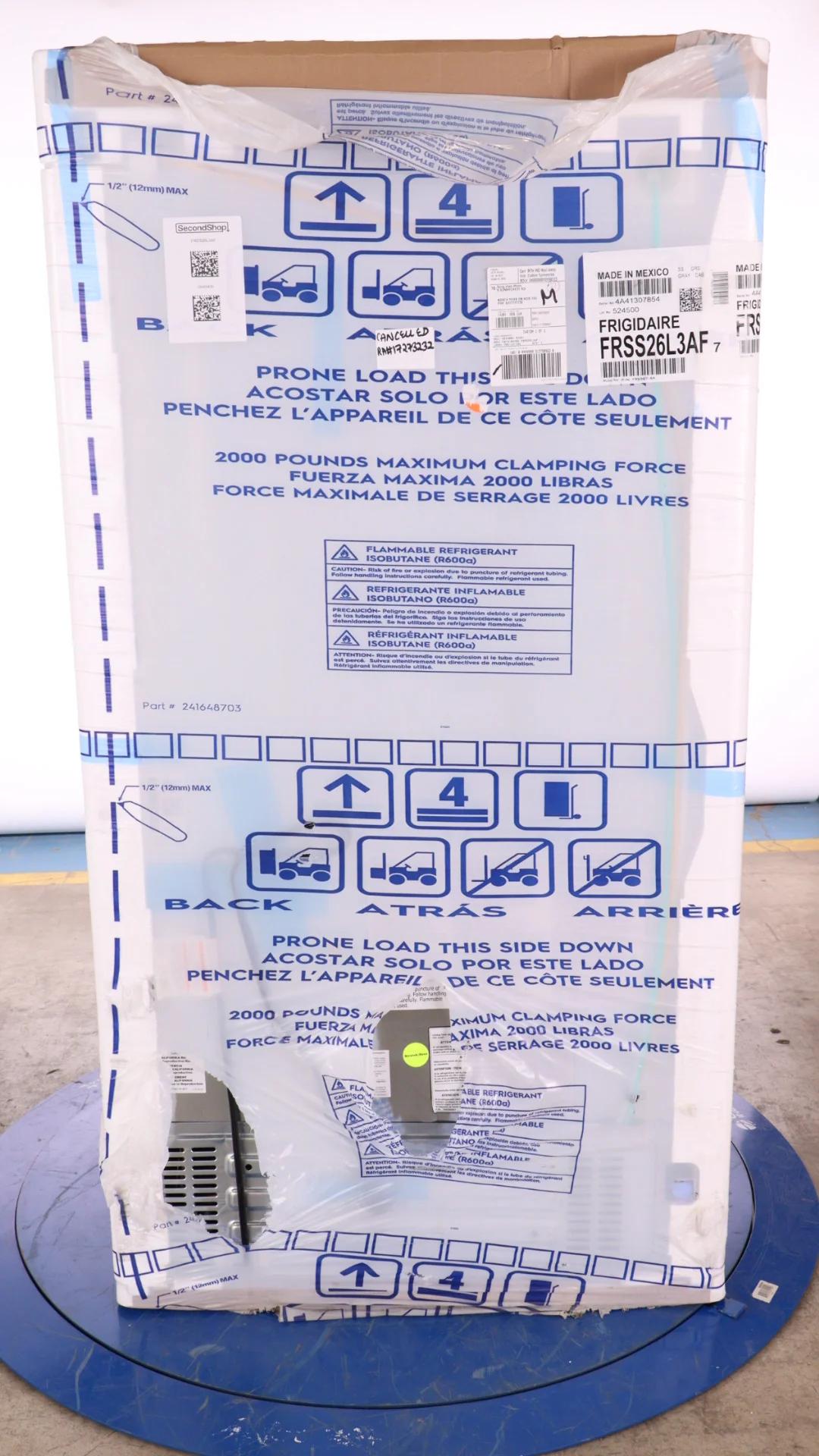 FRIGIDAIRE 36 IN 25.6 CU FT. STAINLESS STEEL SIDE-BY-SIDE REFRIGERATOR WITH EXTERIOR WATER AND ICE D - Inhomebuy