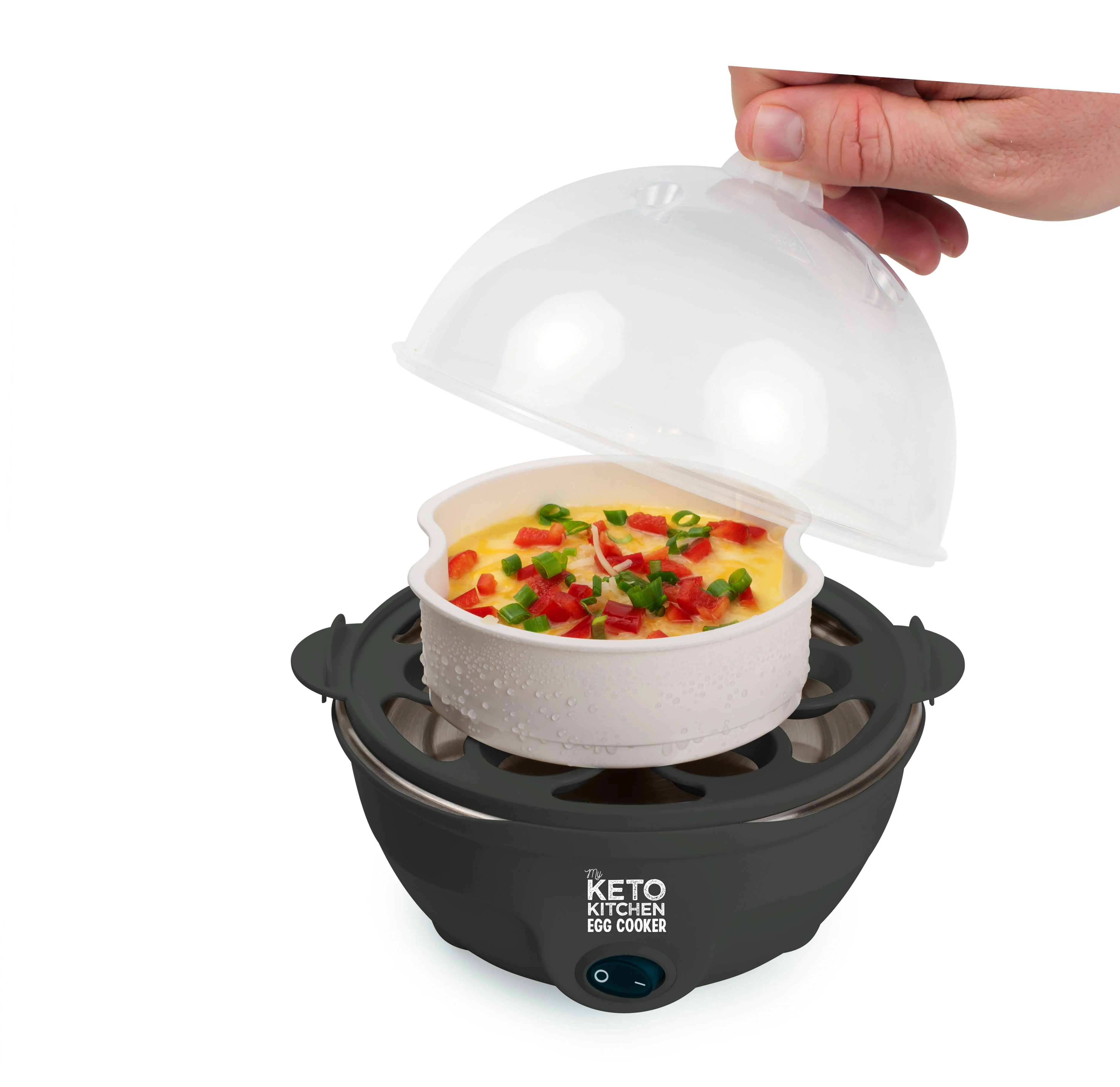 My Keto Kitchen Electric 7-Egg Cooker, Blackberry - Inhomebuy