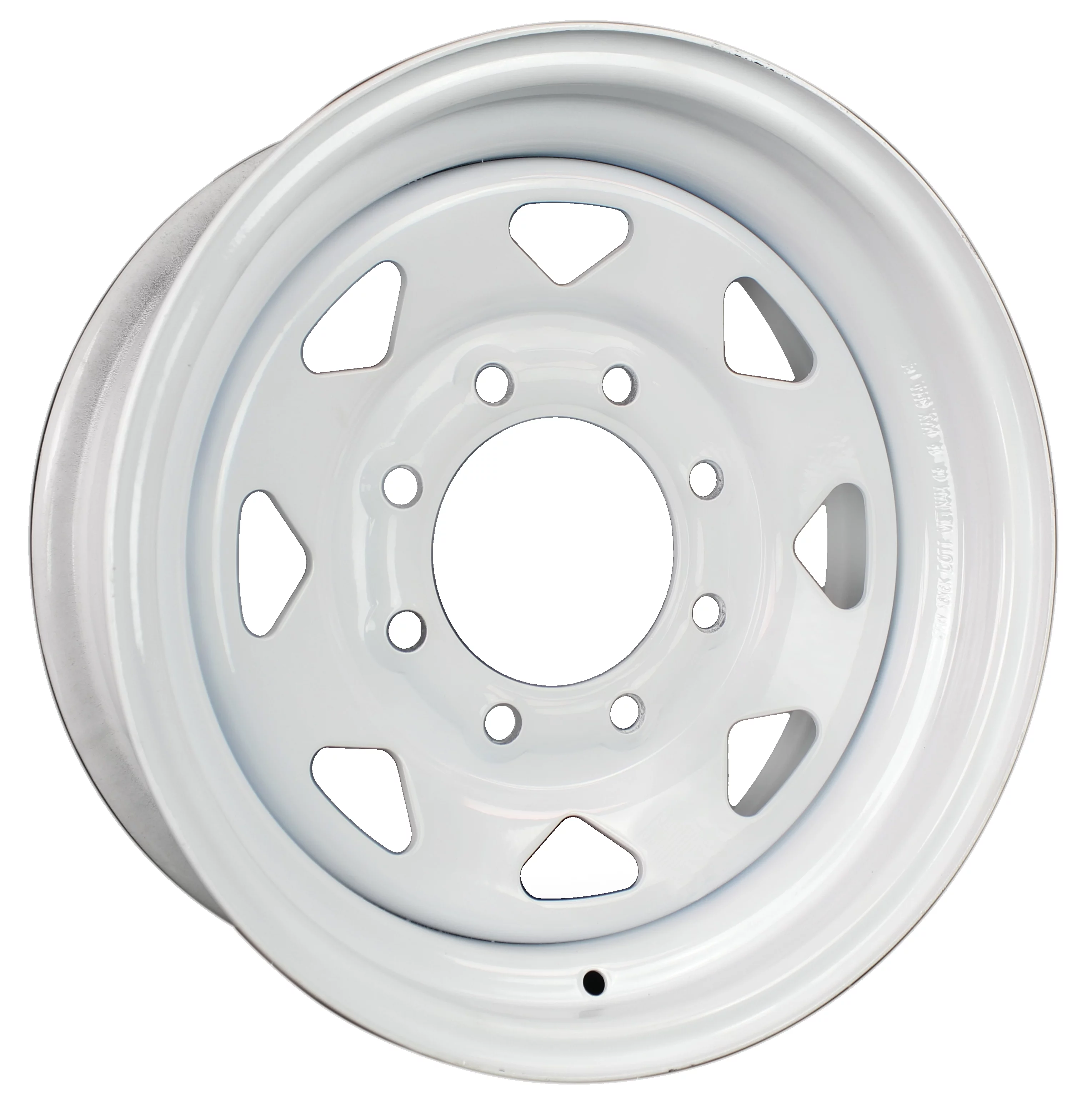 Trailer Wheel Rim 16x6 16 x6 in. Hole 6.5 in. On White Spoke Steel Wheel - Inhomebuy