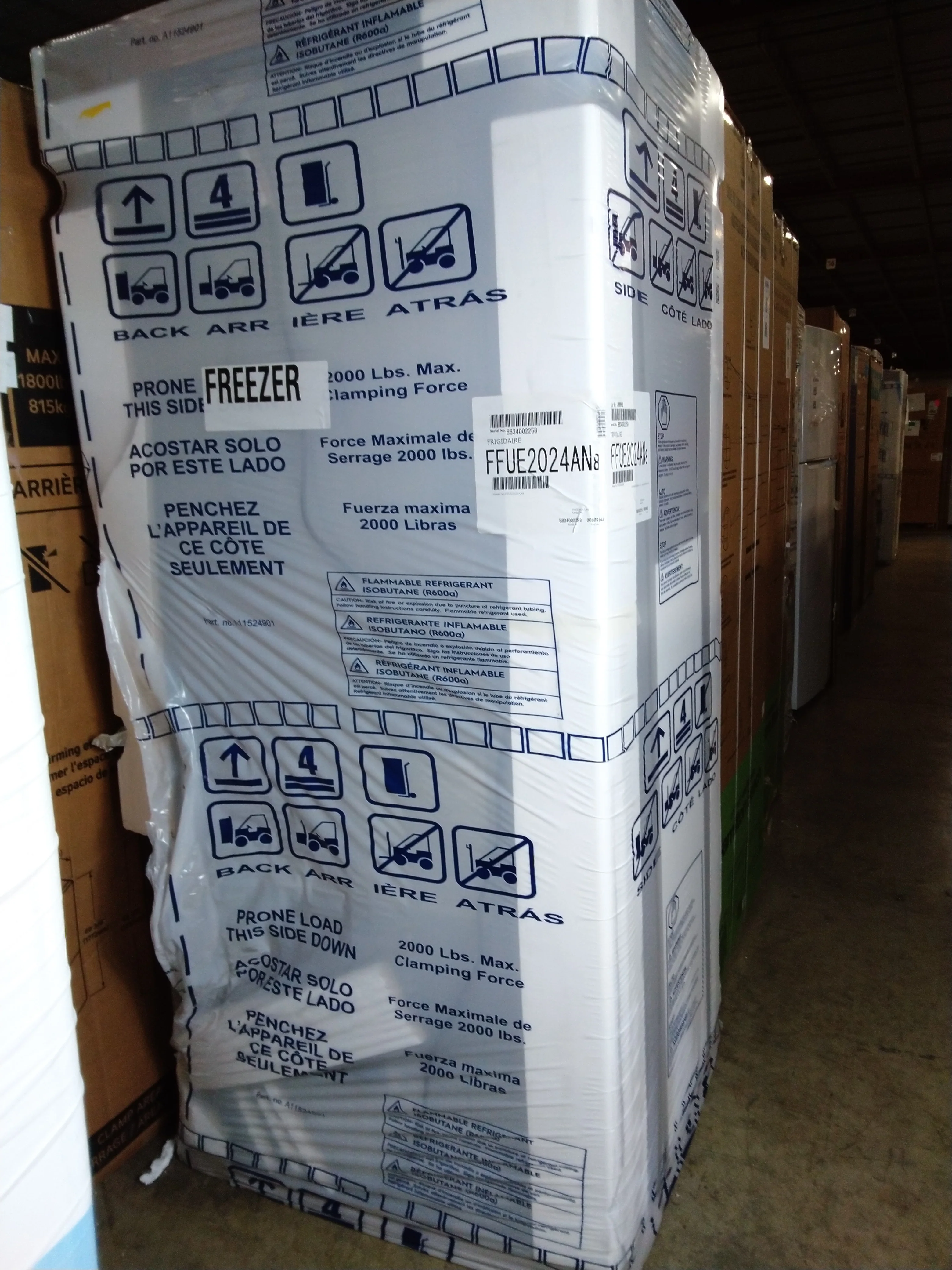 FRIGIDAIRE 20 CU FT. UPRIGHT FREEZER WITH AUTO-CLOSE DOORS - FFUE2024AN - Inhomebuy