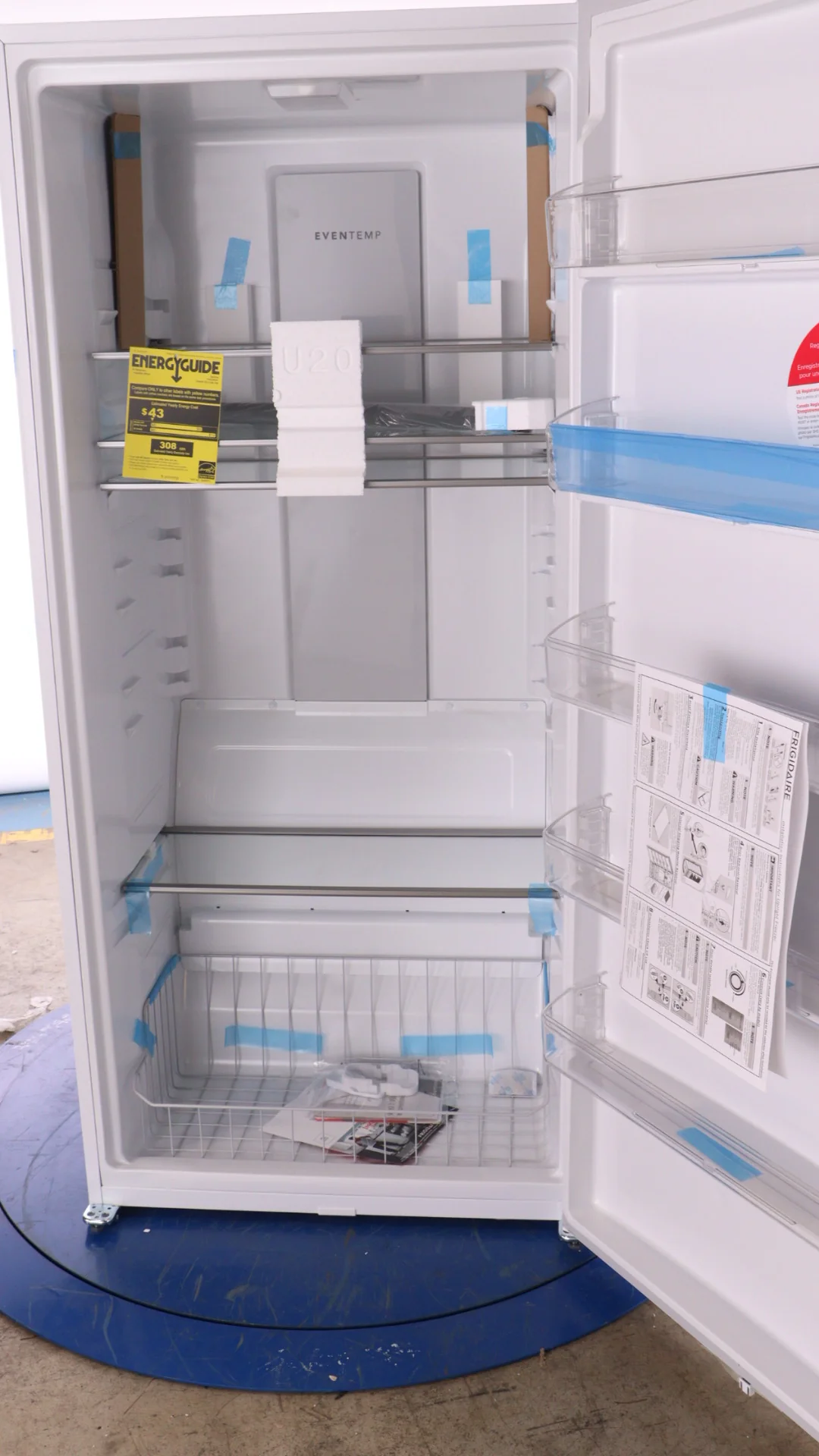 FRIGIDAIRE 20 CU FT. WHITE SINGLE-DOOR REFRIGERATOR WITH EVENTEMP COOLING SYSTEM - FRAE2024AW - Inhomebuy