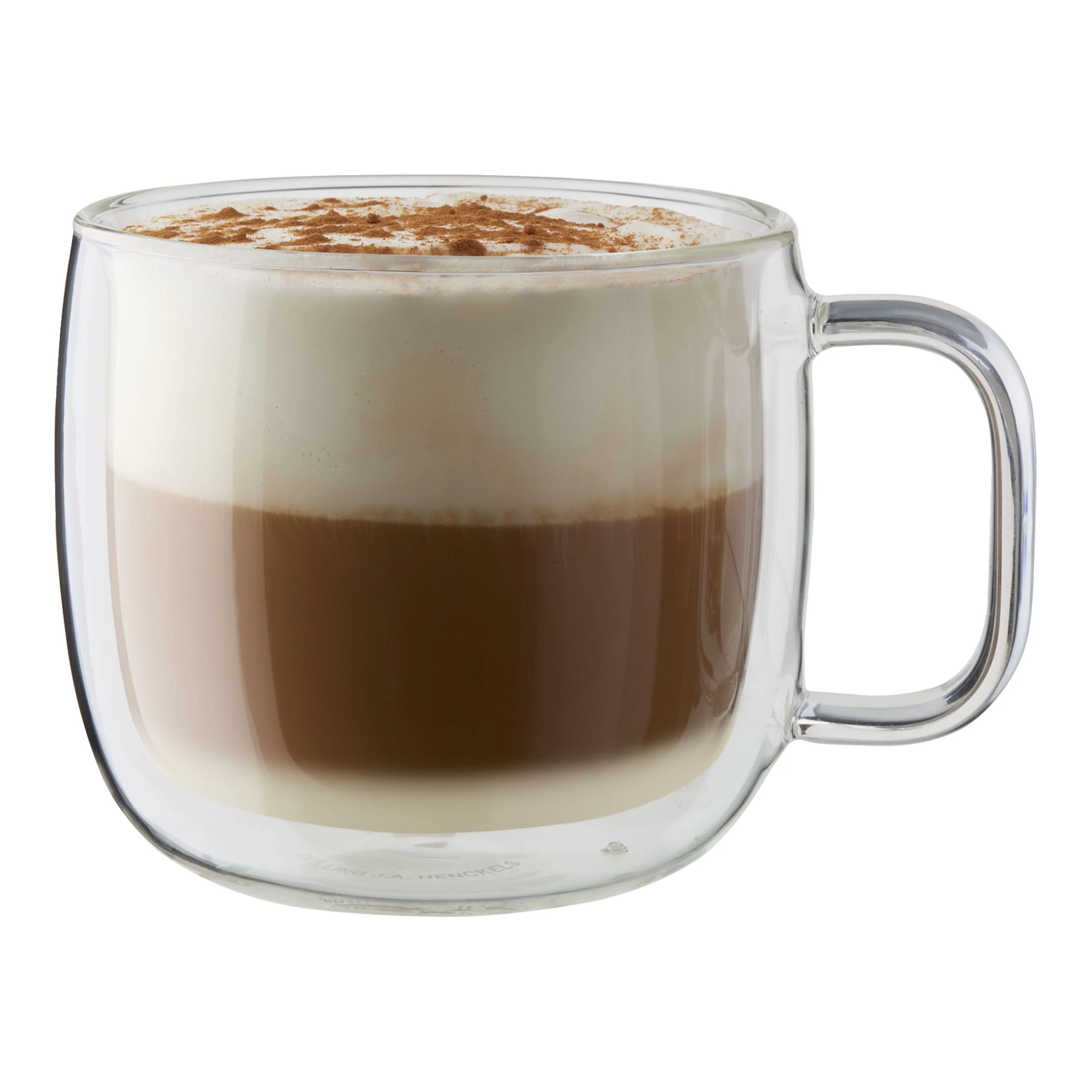 ZWILLING 2pc Cappuccino Glass Mug Set, Sorrento Plus Double Wall Glassware Series - Inhomebuy