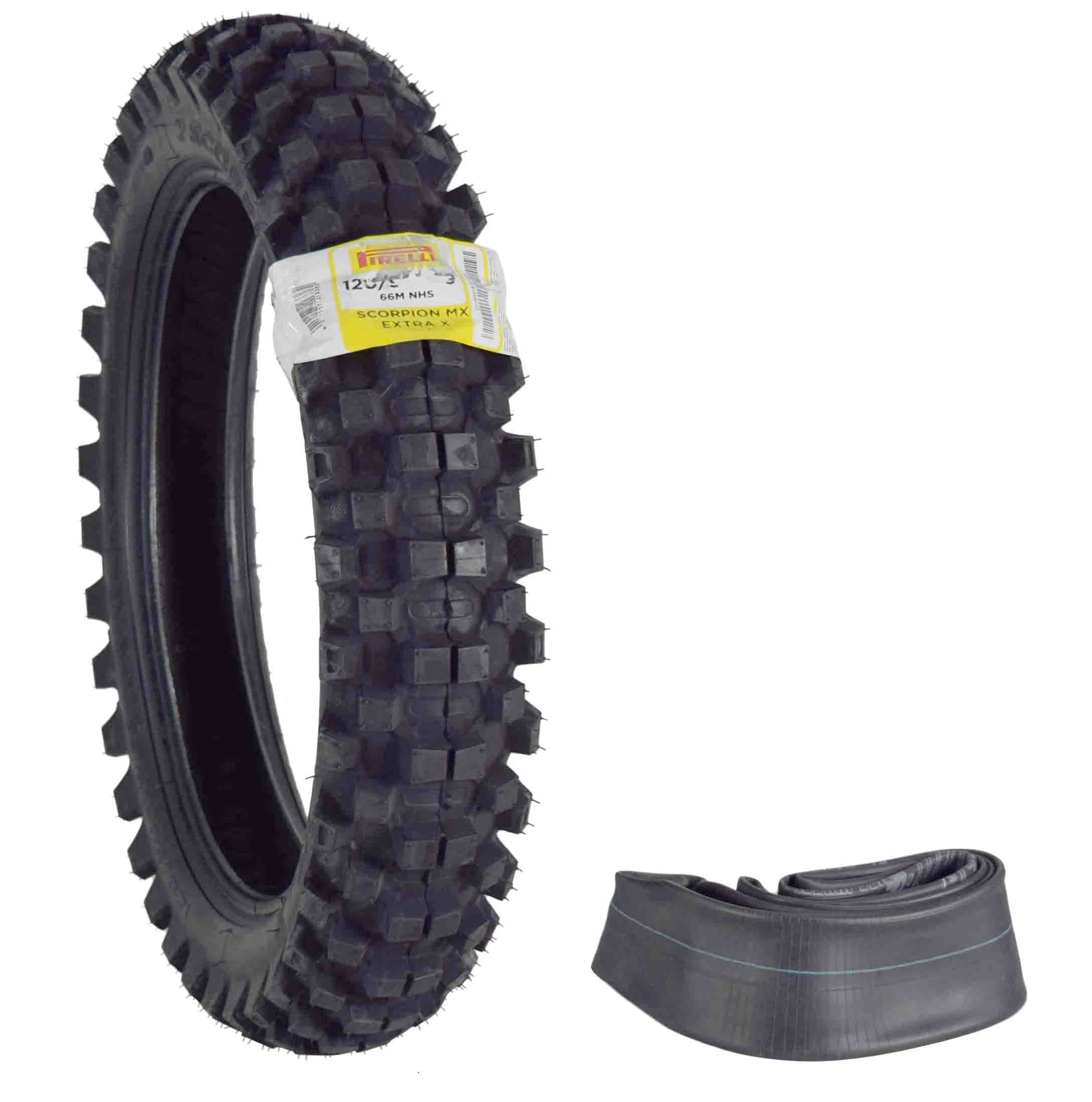 Pirelli Scorpion MX Extra-X Mid-Soft/Mid Hard Rear Tire 100/90-19 (2588700) - Inhomebuy