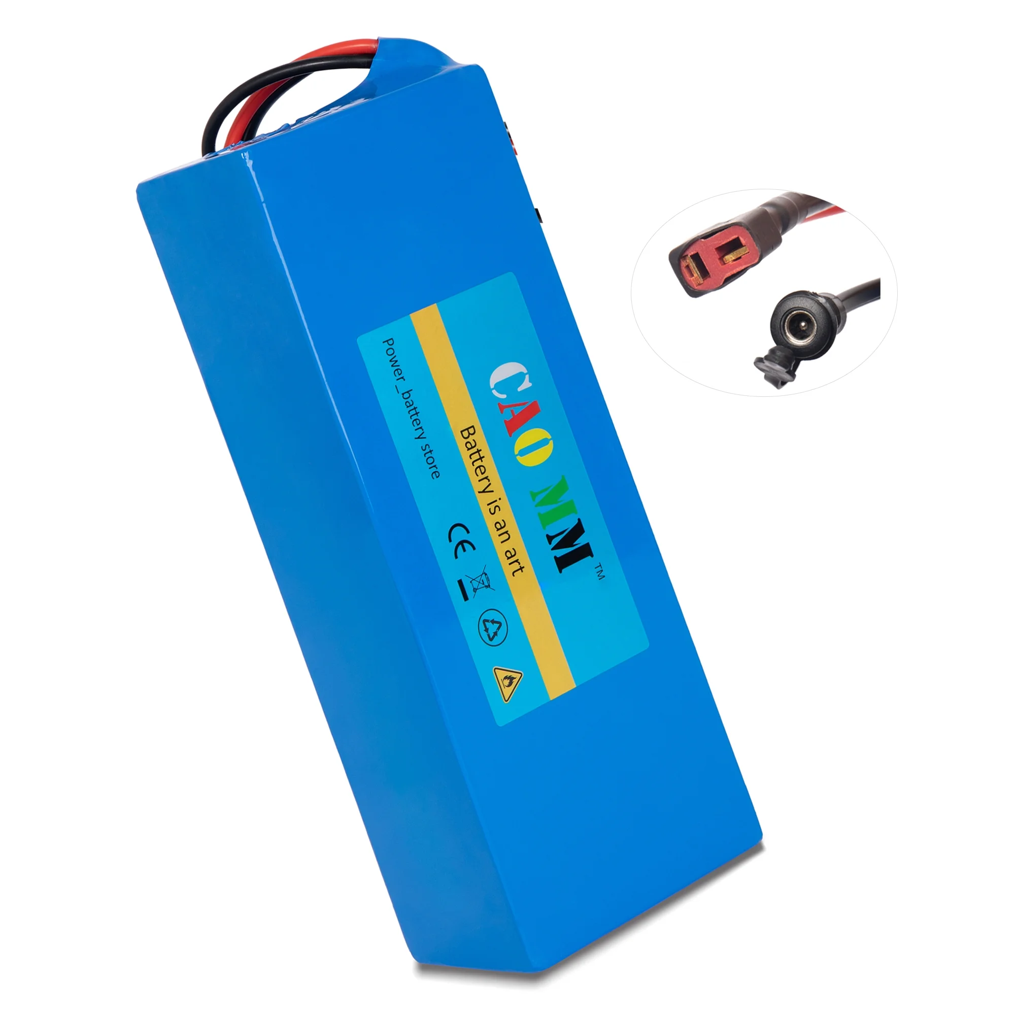 48V 10Ah Ebike Battery with Charger XT90 48V Scooter Lithium Battery for 1000W Electric Bike Motor - Inhomebuy
