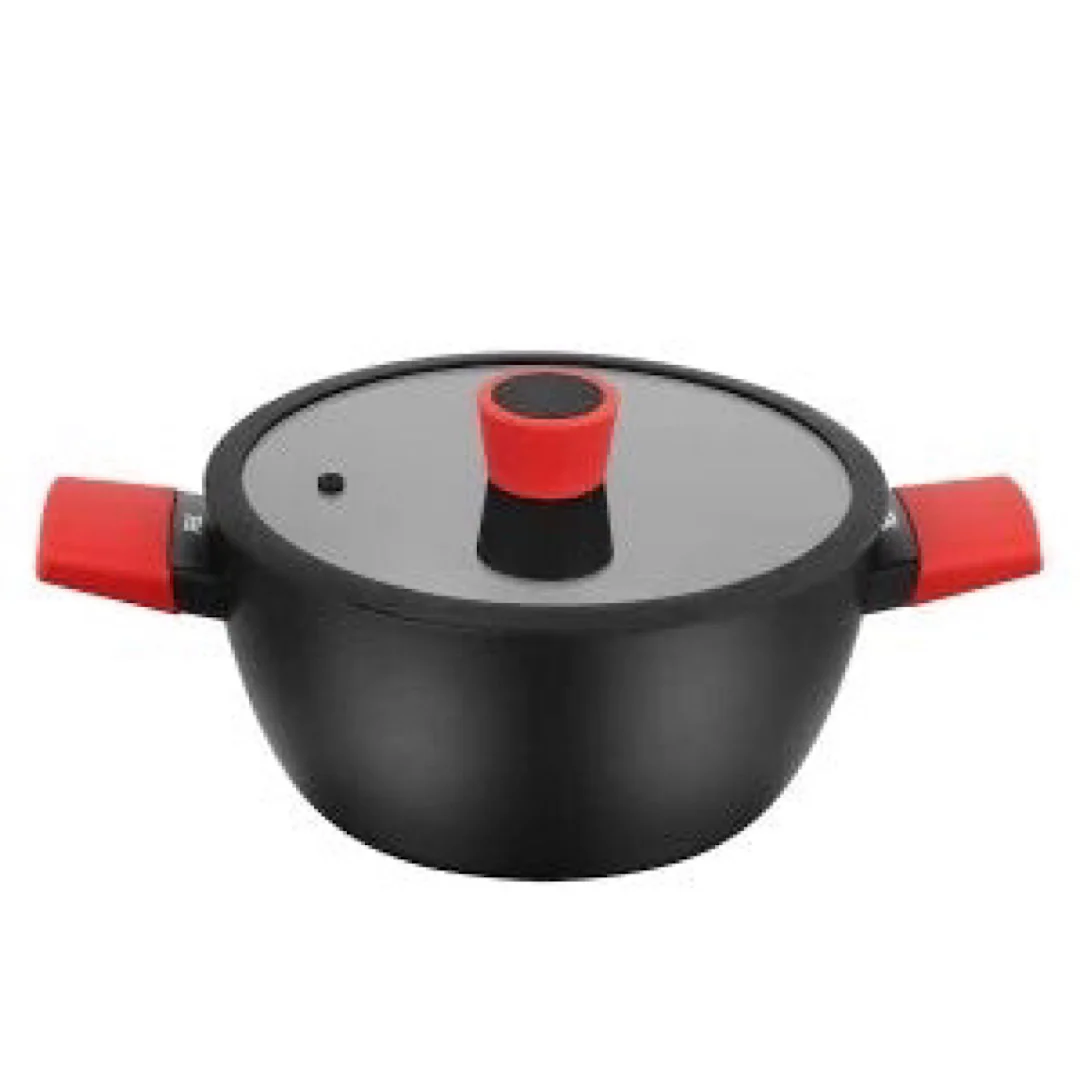 Non Stick Frying Pot Red Series 24cm - Inhomebuy