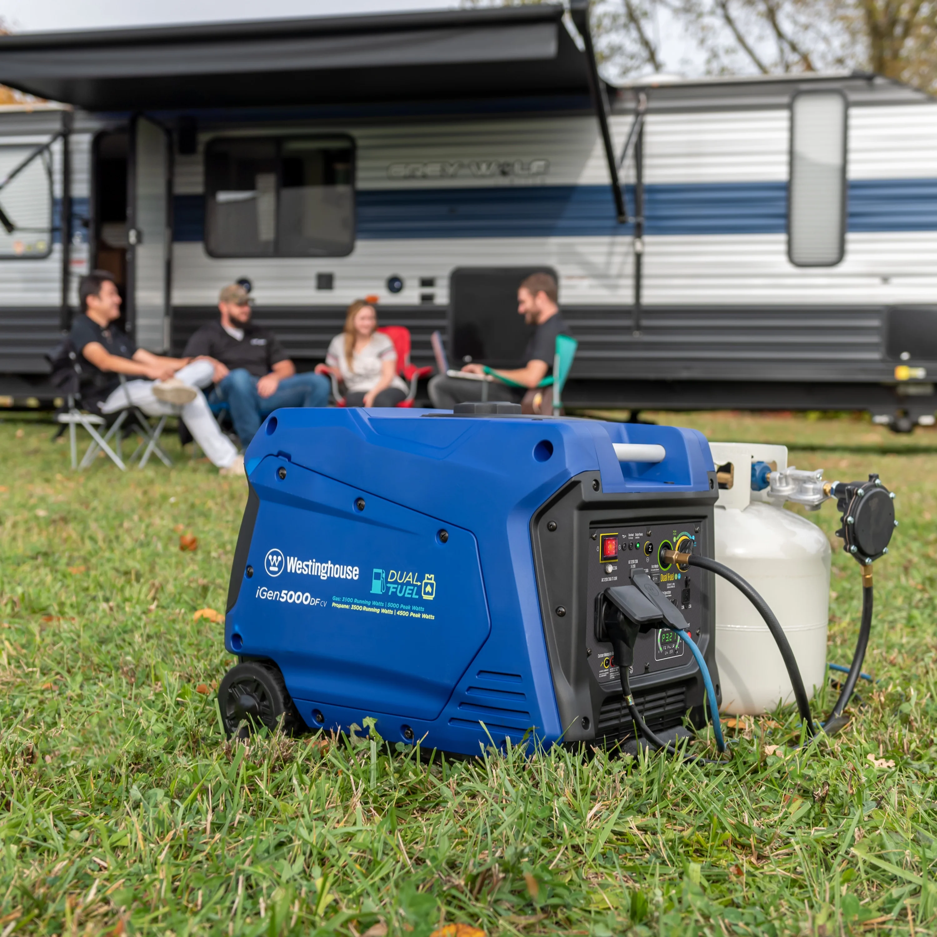 Westinghouse 5000 Peak Watt RV Ready, Gas Powered Portable Inverter Generator with Electric Start - Inhomebuy