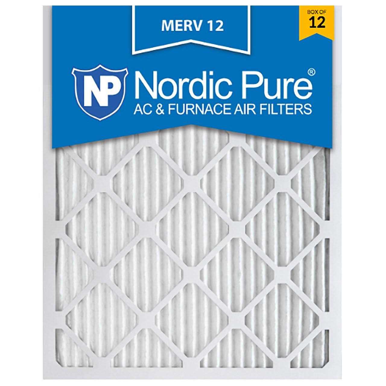 Nordic Pure MERV Pleated Plus Carbon AC Furnace Air Filters - Inhomebuy