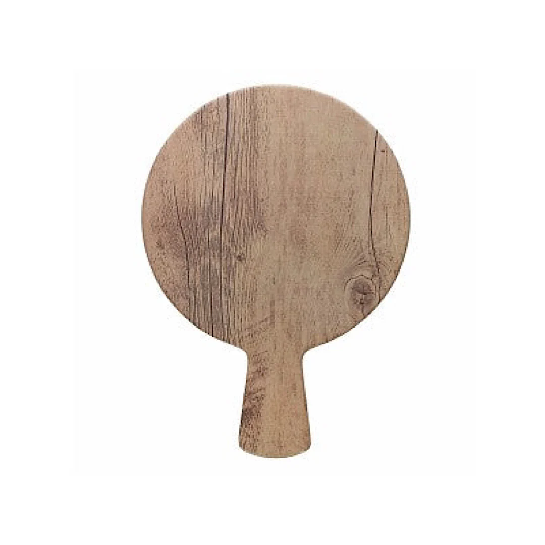Round Cutting Board 28cm Show Plate Wooden - Inhomebuy