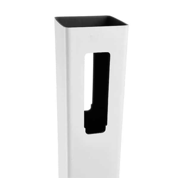 Veranda 5 in. x 5 in. x 9 ft Fairfax Almond Vinyl Privacy Fence End Post - Inhomebuy