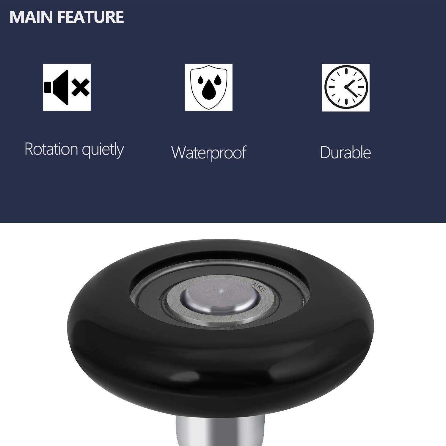 XiKe 10 Pack Blue 2 Nylon Garage Door Roller 7 Stem, Quiet/Durable and High Load - Inhomebuy