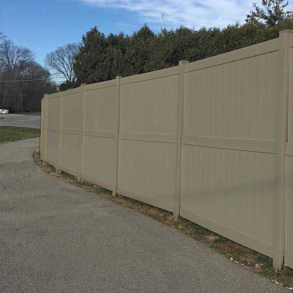 Weatherables Augusta 6 ft. H x 8 ft. W White Vinyl Privacy Fence Panel Kit - Inhomebuy