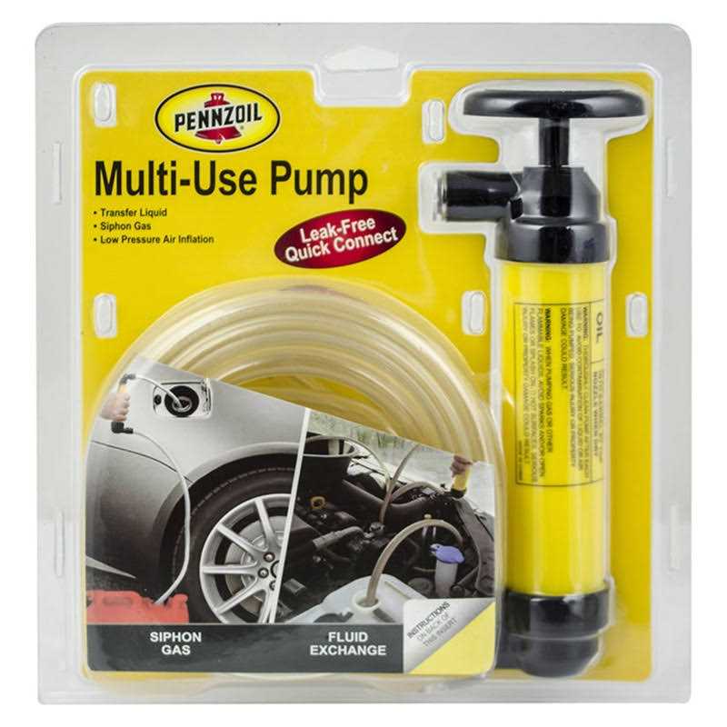 Pennzoil Hand Operated Plastic 72 in. Siphon Pump 36688 - Inhomebuy