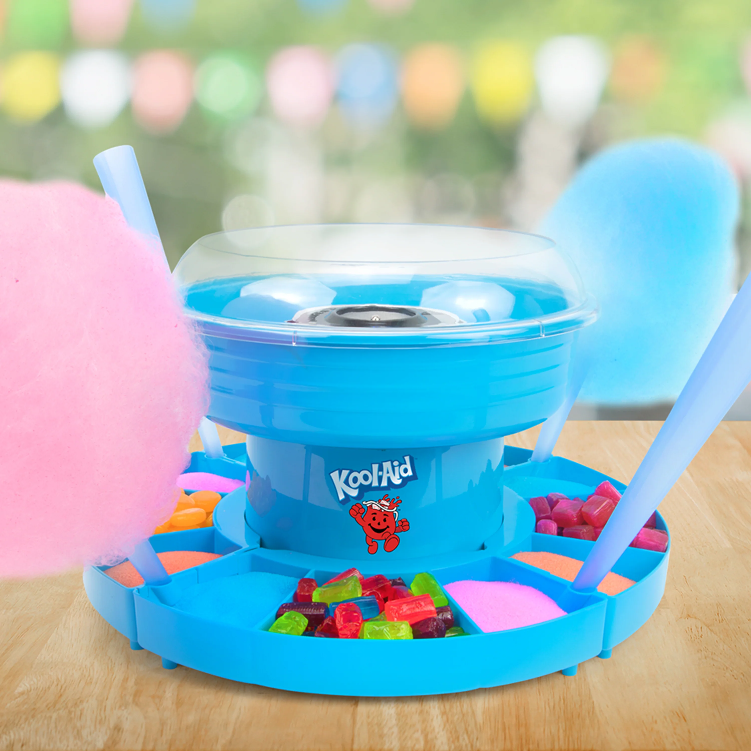 Kool-Aid Cotton Candy Flossing Sugar �?Blue Raspberry, Strawberry, Tropical Punch �?3 Pack - Inhomebuy