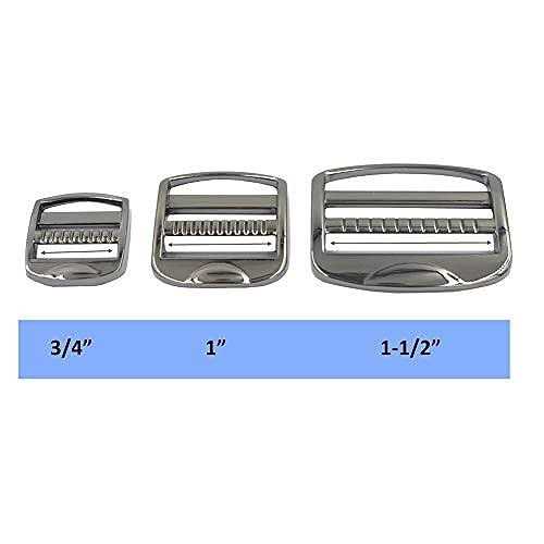 DGOL 10 pcs Heavy Zinc Alloy Ladder Lock Slider Metal Adjustable Webbing Release Buckles - Inhomebuy
