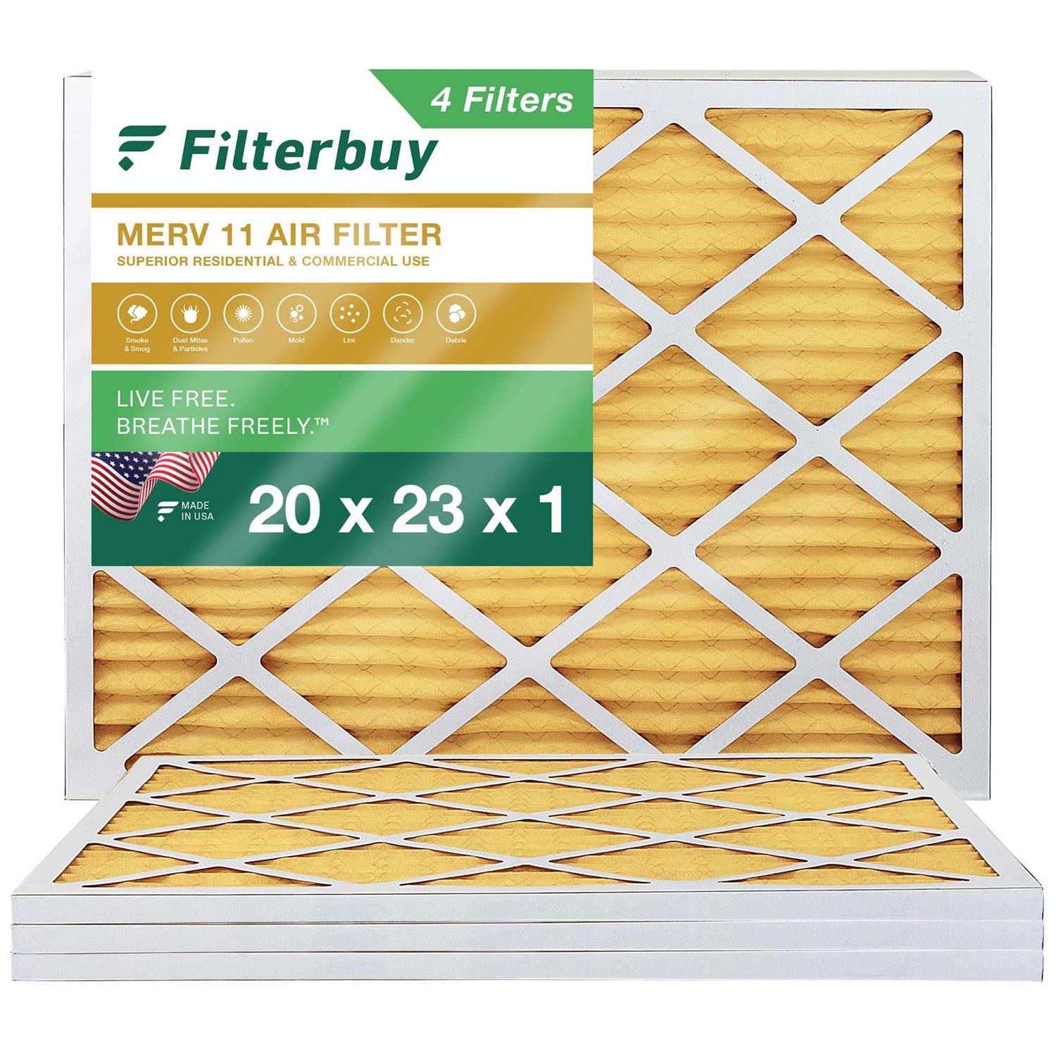 Filterbuy MERV 11 Pleated Hvac AC Furnace Air Filters - Inhomebuy