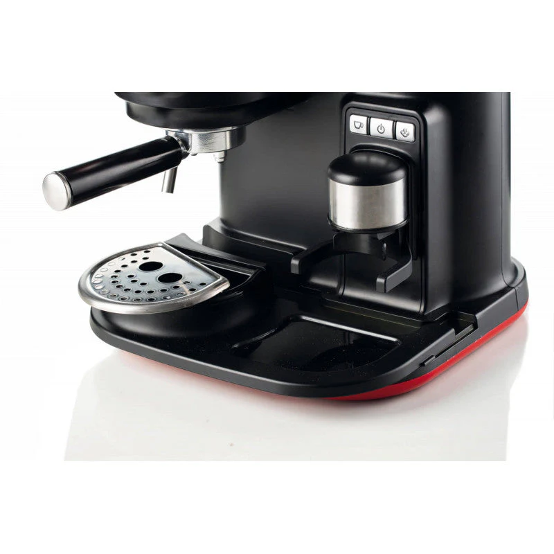 Moderna Espresso Machine with Grinder Red - Inhomebuy
