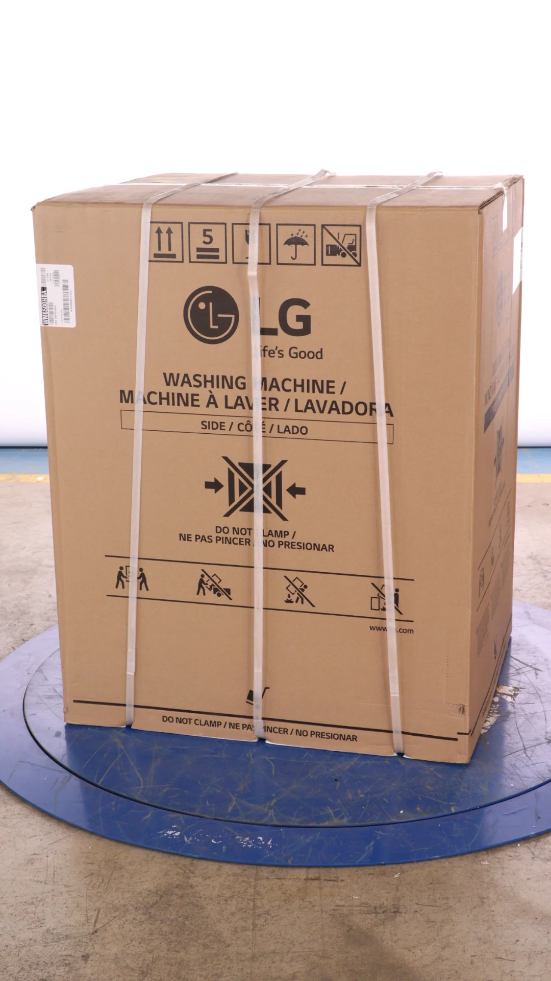 LG 5.8 CU FT. BLACK STEEL FRONT LOAD WASHER WITH TURBOWASH TECHNOLOGY - WM6500HBA - Inhomebuy