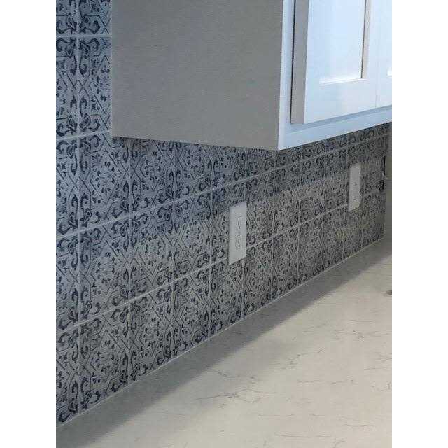 Mosaic Tile Outlet Deco Patterned Black Gray White Matte Porcelain Tile - Inhomebuy