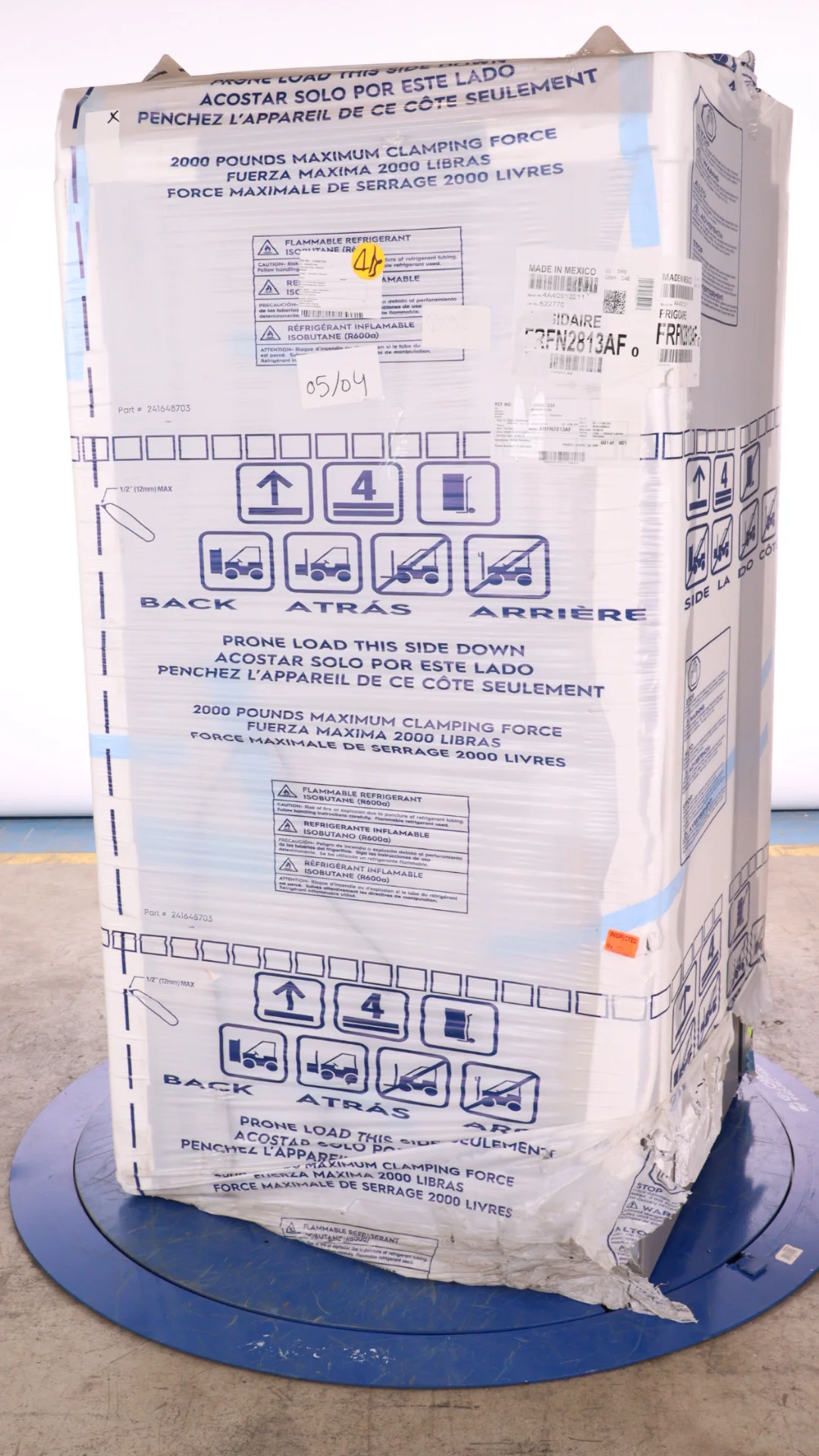 FRIGIDAIRE 36 IN 28.8 CU. FT. STAINLESS STEEL FRENCH DOOR REFRIGERATOR WITH INTERNAL WATER DISPENSER - Inhomebuy