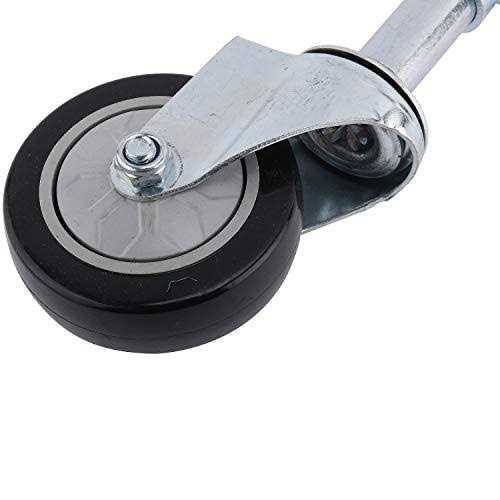 Yaegoo 4 PU Gate Heavy Duty Spring Loaded Swivel Caster - Inhomebuy